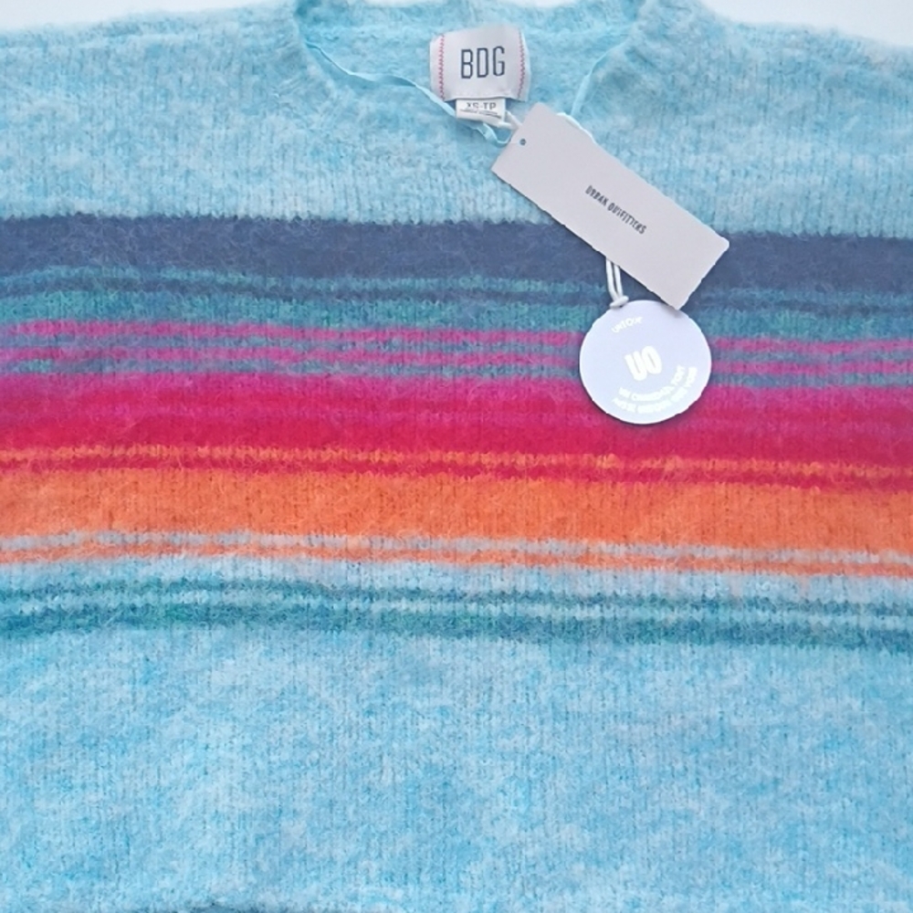 BDG Multicolor Striped Knit Sweater